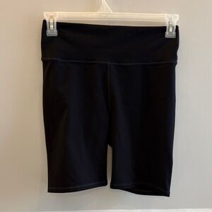 Fabletics Black High-Rise Bike Shorts